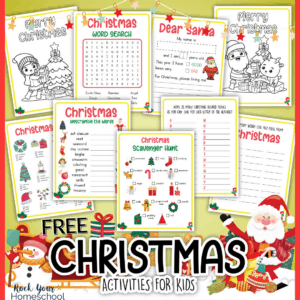 Grab this free Christmas activities pack for super special ways to enjoy holiday fun for kids.