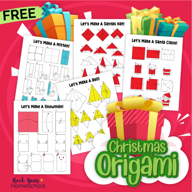 Get this free printable pack of Christmas origami instructions for tons of hands-on holiday fun.