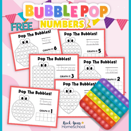 Get this pack of 20 free pop fidget activities for hands-on math fun.