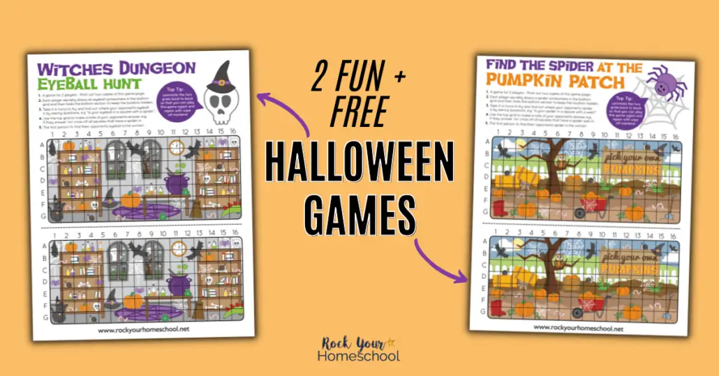 These 2 free printable Halloween games are so much fun! You\'ll have a blast with your kids with these special hunts that can be played again and again.
