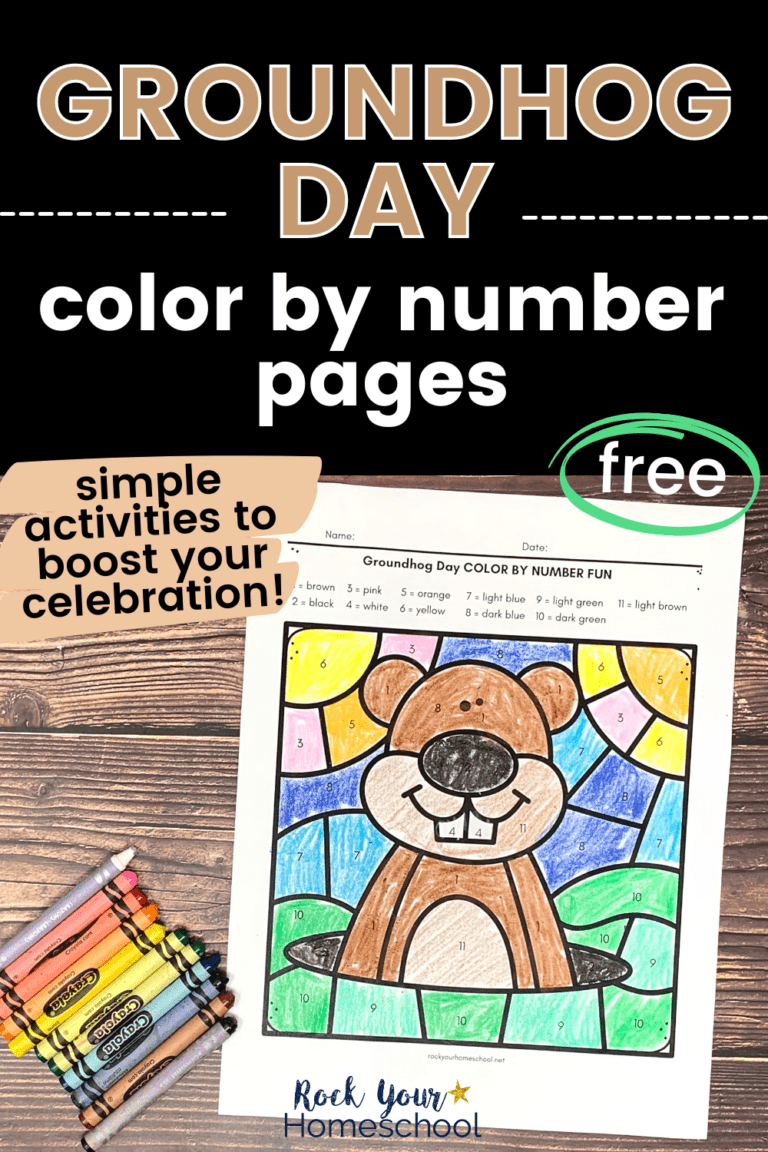 Groundhog Day Color by Number Pages for Fantastic Fun (Free)