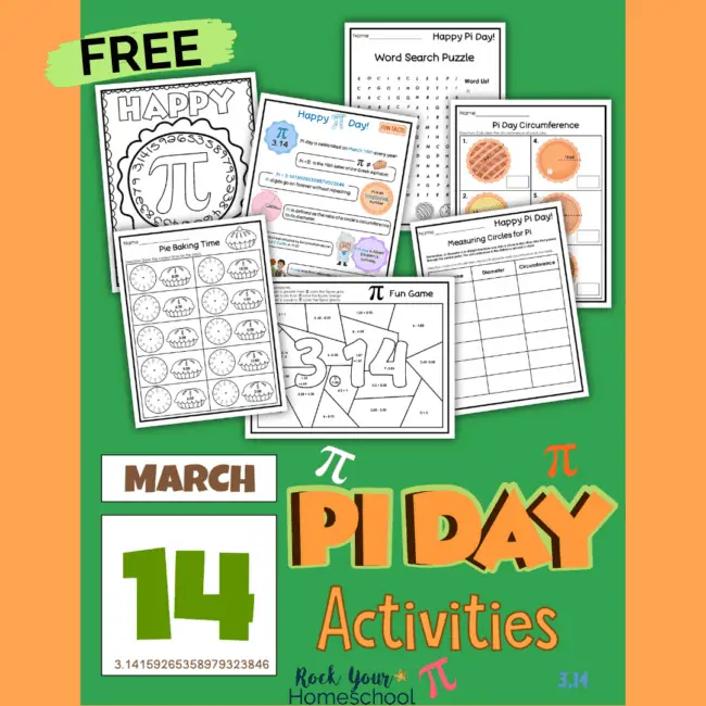 This set of free Pi Day Activities are fantastic ways to help you celebrate this fun holiday with your kids.
