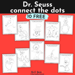 This free set of 10 Dr. Seuss connect the dots pages are excellent ways for kids to enjoy fun activities.