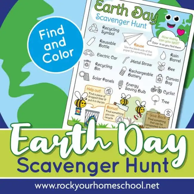 This free printable Earth Day scavenger hunt is a creative and fun way to celebrate the holiday with your kids.
