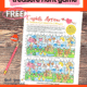 free Valentine's Day game for Kids featuring Cupid's Arrow treasure hunt game for 2 with pink pencil and red heart-shaped pencil sharpener on wood surface.