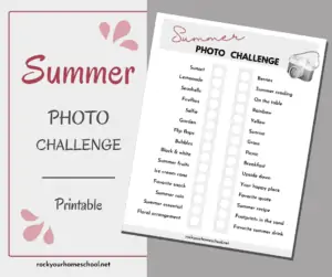 This free printable summer photo challenge is a sensational activity for your tweens and teens.