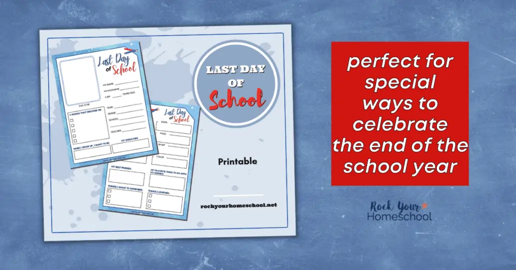 These 2 free last day of school printables are fantastic ways to help you wrap up the end of school. Your kids will have a blast recording memories and favorites.