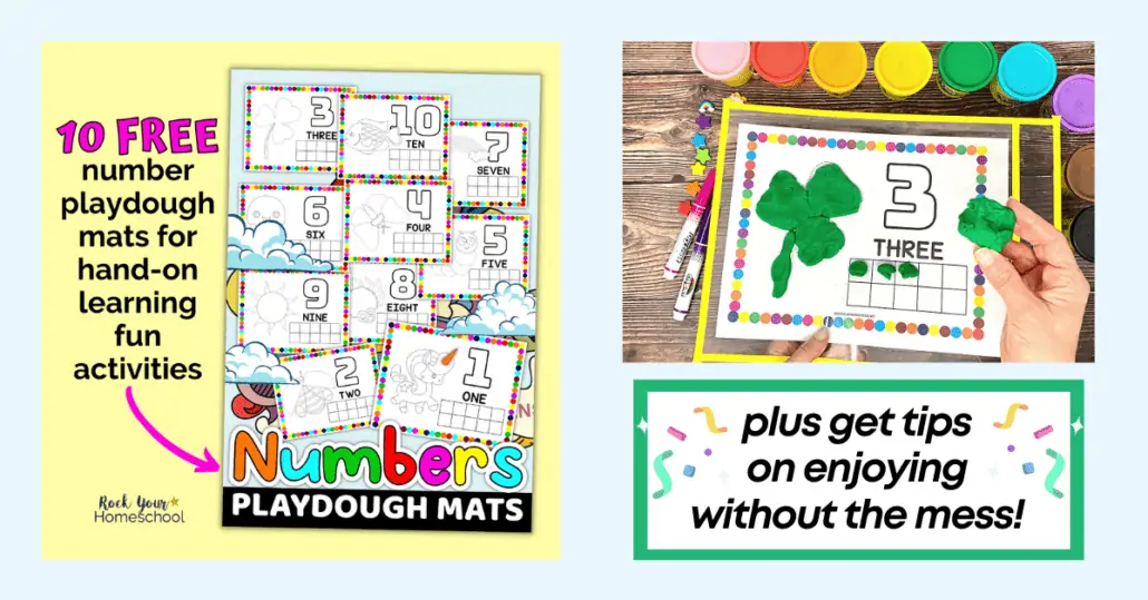 Make learning fun for your kids! This free pack of number playdough mats is perfect for hands-on activities, creativity, and more.