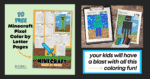 Minecraft Color by Letter Pixel Art for Fun Activities (10 Free)