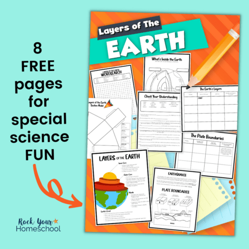 This free pack of 8 layers of the earth activities is an excellent way to make science fun for your kids.