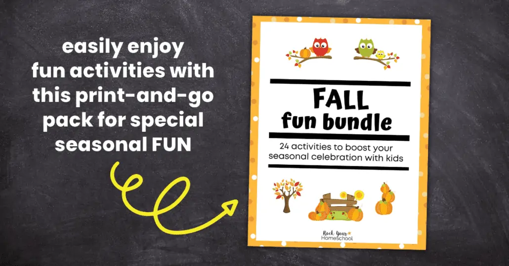 This Fall Fun Bundle is a super easy, print-and-go way to enjoy special seasonal activities with your kids.