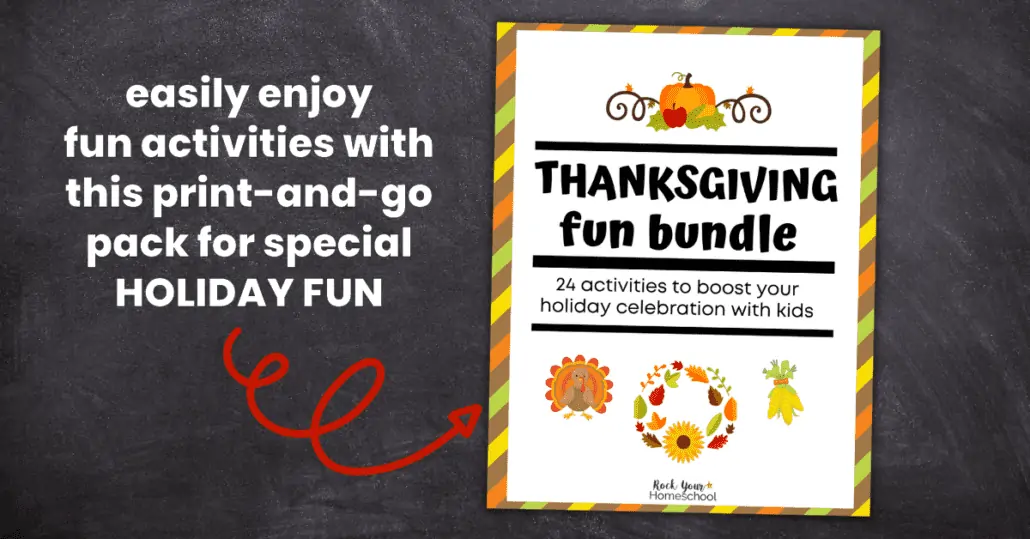 This Thanksgiving Fun Bundle is a fantastic way to easily enjoy holiday fun with your kids. It has so many ways to have a blast with print-and-go activities, games, and more.