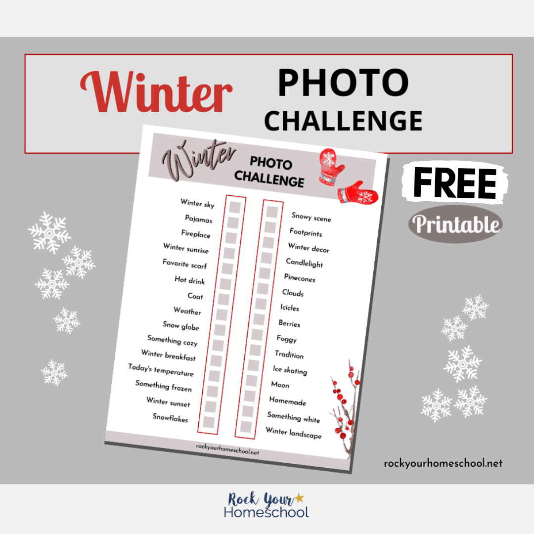 This free printable winter photo challenge is a creative way to enjoy seasonal fun. Plus, you'll capture special memories!