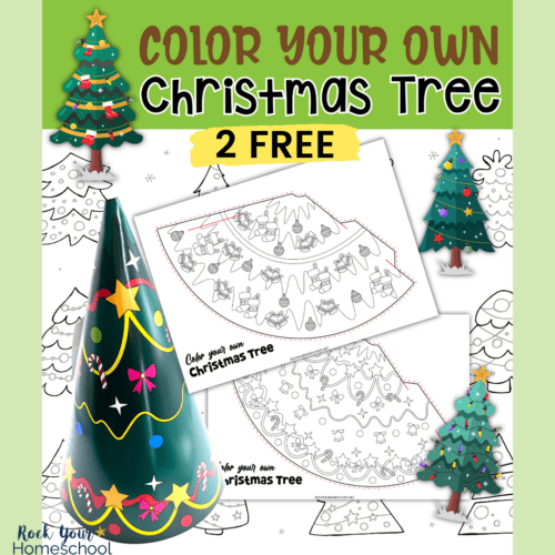 This free printable 3D Christmas tree template includes 2 styles for colorful, hands-on holiday fun.
