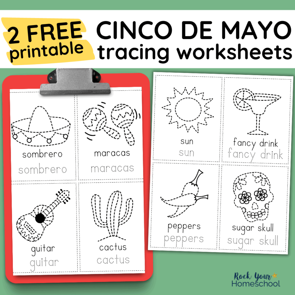 Cinco de Mayo Color by Number Activities for Holiday Fun (6 Free)