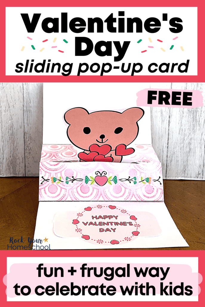 learn how to make a Valentine pop up card and more with this adorable teddy bear set