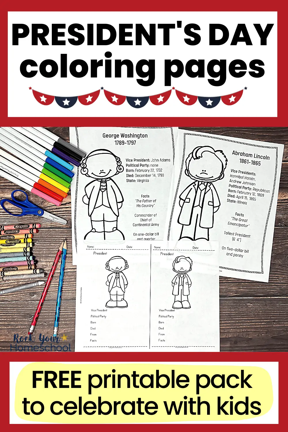 President’s Day Coloring Pages: 2 Free Ways to Celebrate with Kids