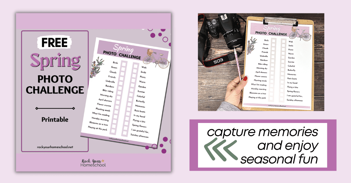 This free printable spring photo challenge is a fantastic way to enjoy special seasonal fun as you boost creativity and more.