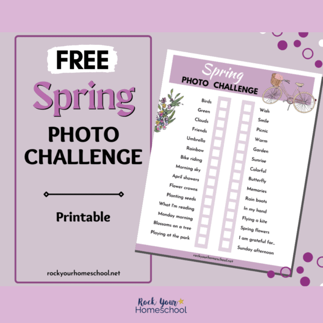 This free printable Spring photo challenge is a simple yet super cool way to capture special memories as you enjoy seasonal fun.