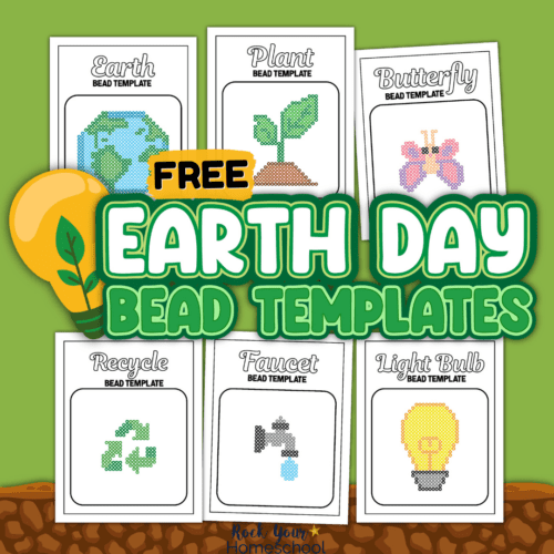 These free printable Earth Day perler bead patterns pack is an excellent way to boost your holiday celebration with kids.