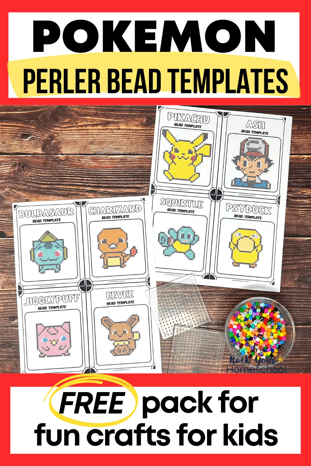 Pokemon Perler Bead Patterns: How to Make These Fun Crafts (8 Free)
