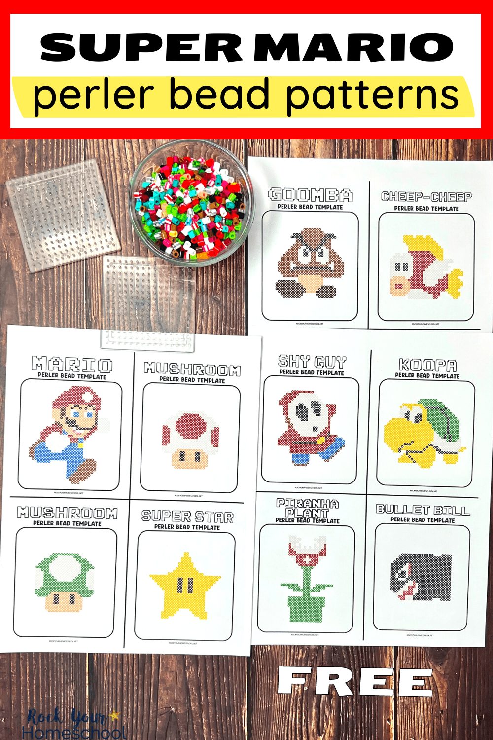 Super Mario Perler Beads How To Enjoy These Crafts Free