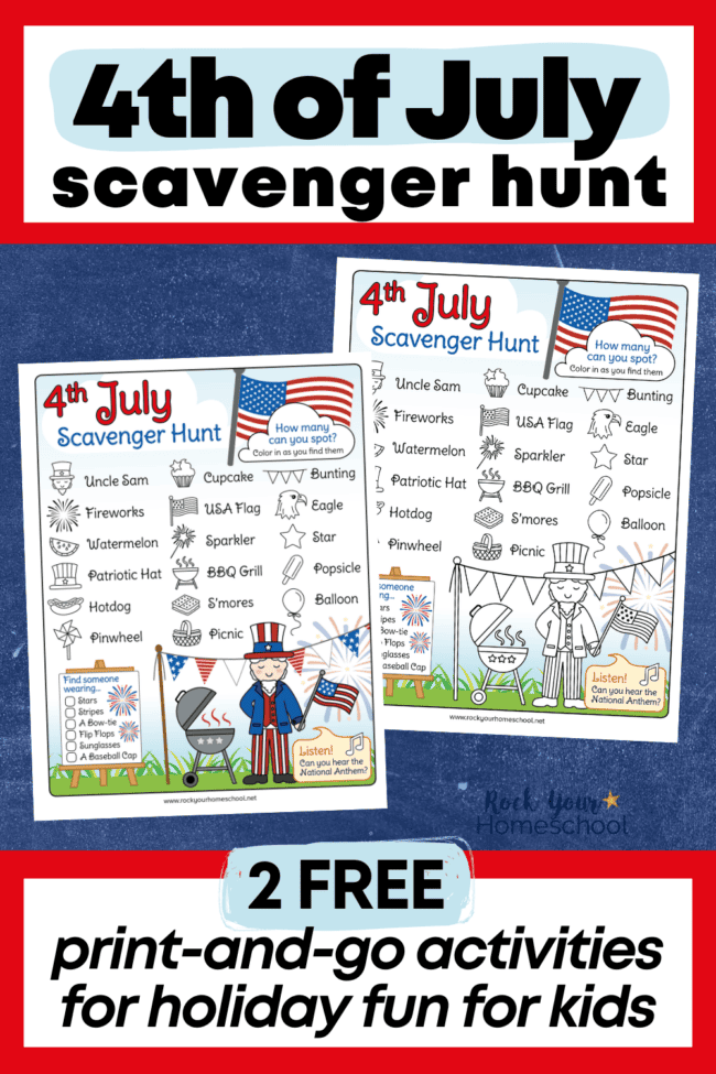 4th of july parade scavenger hunt
