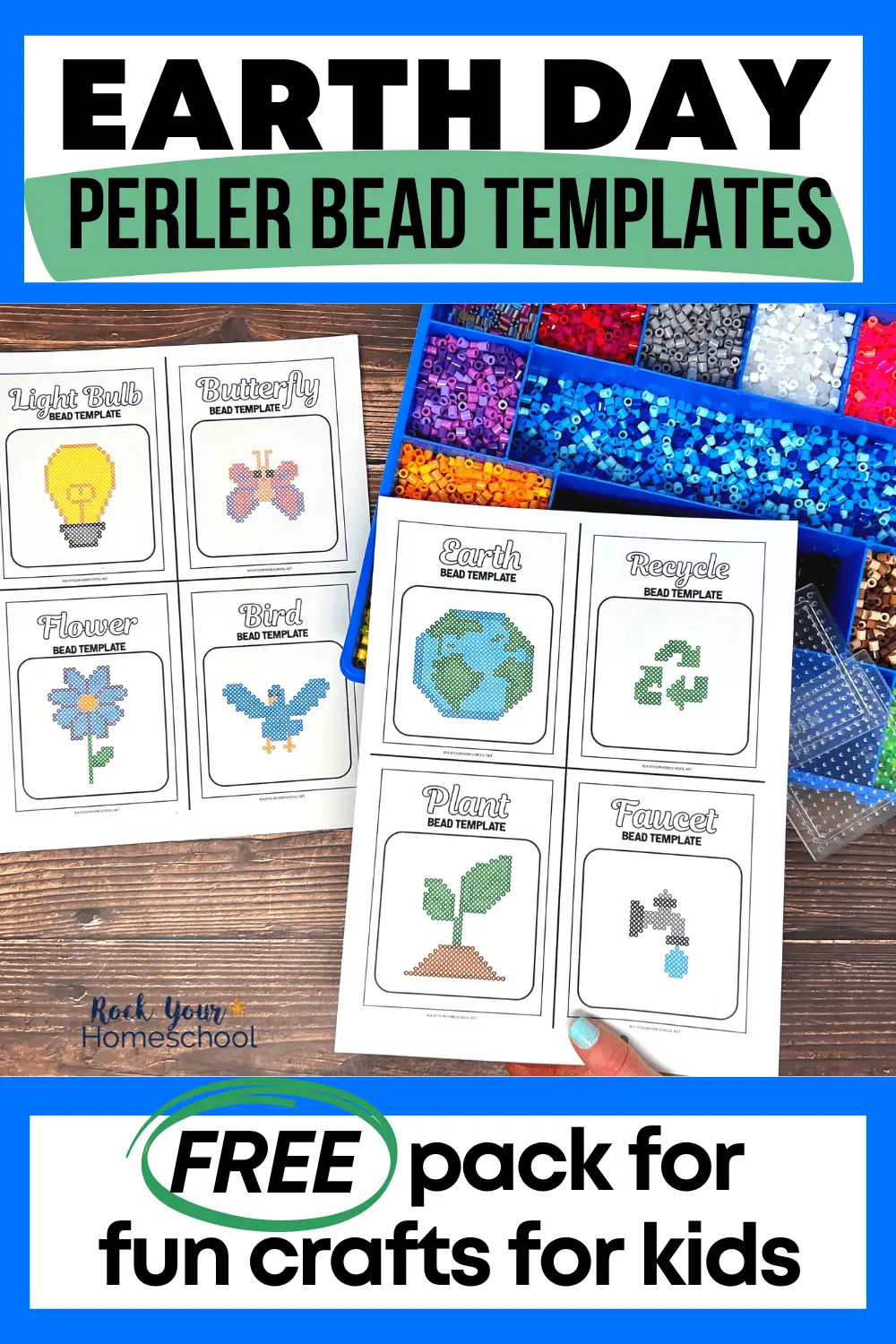 Earth Day Perler Beads: Templates + How to Make These Fun Crafts (8 Free)