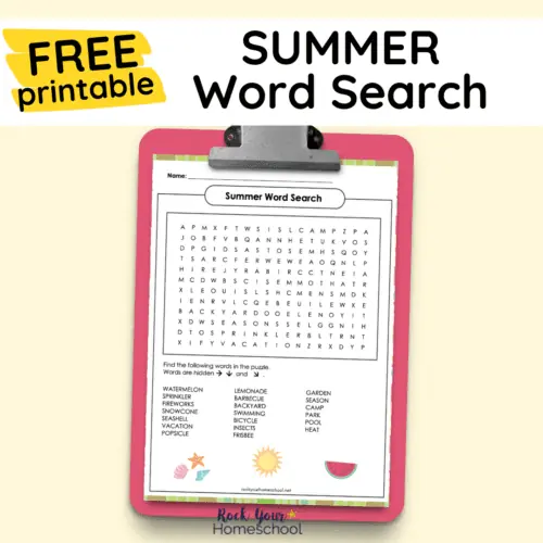 This free printable summer word search is a simple yet special way to boost your seasonal fun.