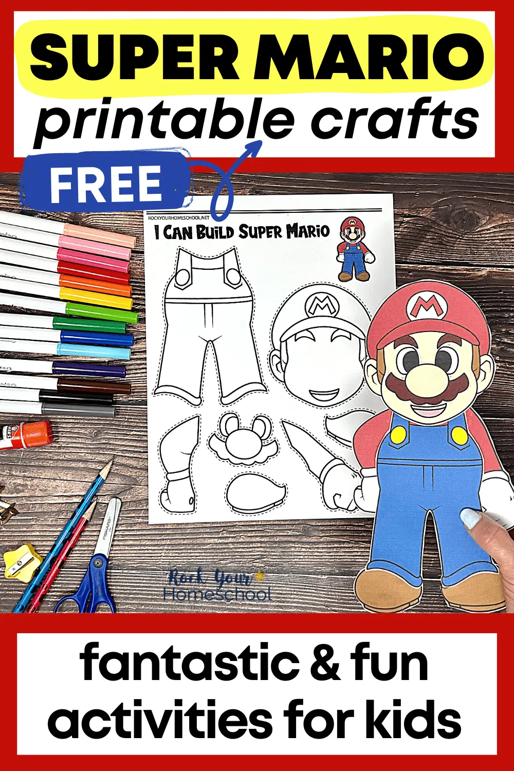 Super Mario Crafts for Fun Activities for Kids (20 Free)