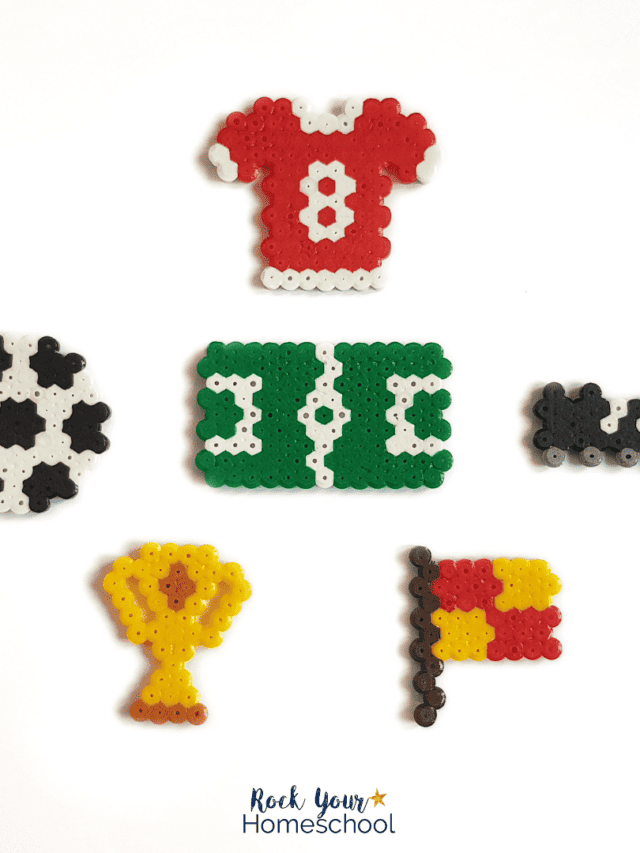 Cool Craft Activity Soccer Perler Beads