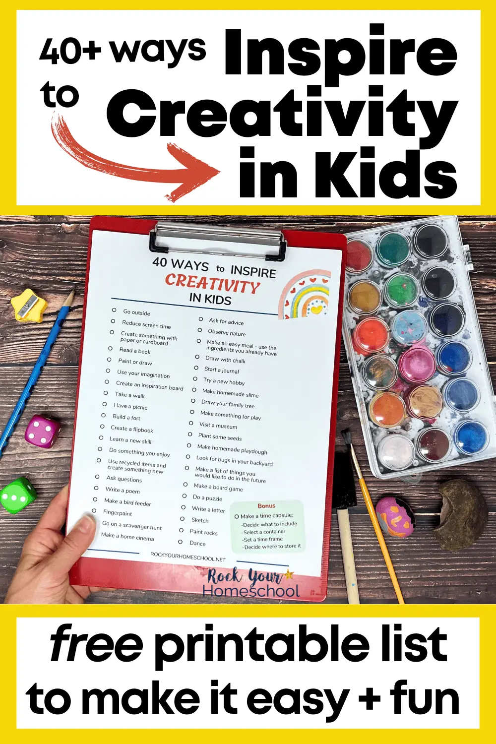 Inspire Creativity in Kids: 40+ Simple and Fun Ways (Free)
