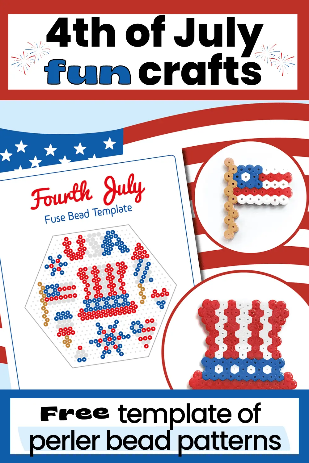 4th of July Perler Bead Patterns: Cool Ways to Have Holiday Fun with Kids (Free)
