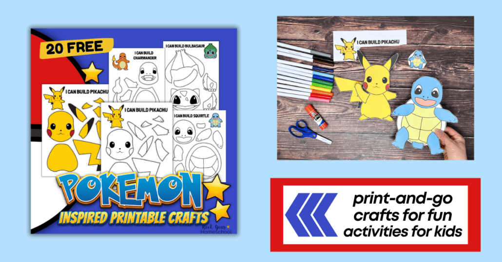 15 Pokemon Activities for Kids - Create & Learn