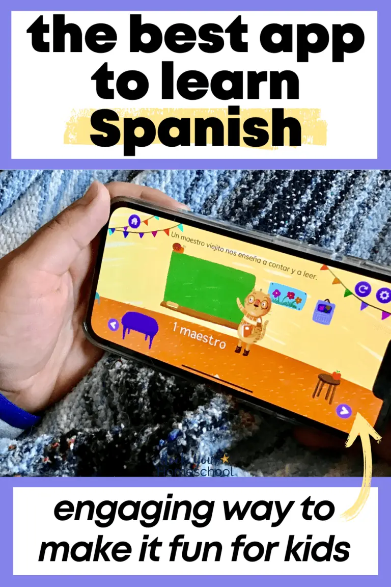 Boy holding iPod and playing FabuLingua, the best app to learn Spanish.