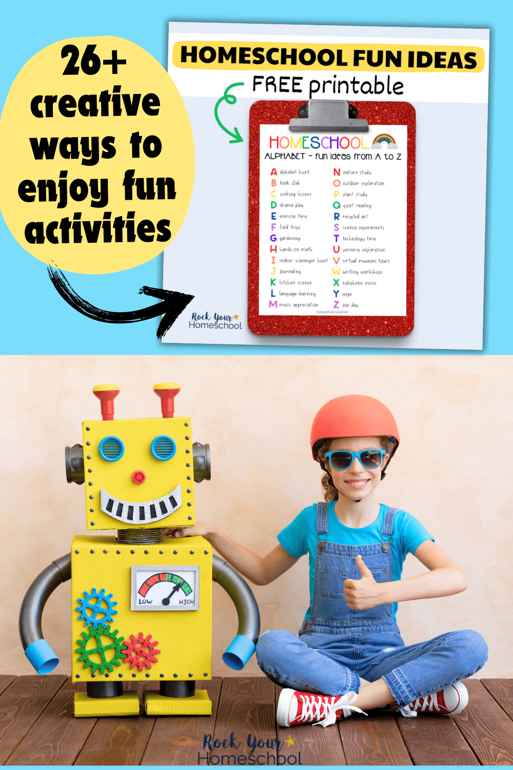 Homeschool Fun Ideas: 26+ Creative Activities from A to Z (and Free List)