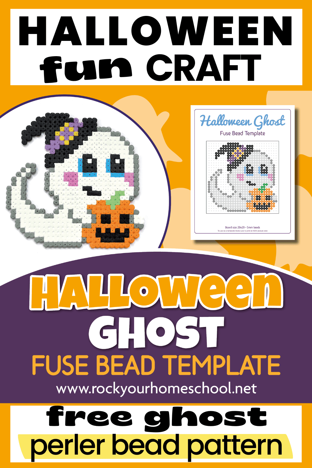 Ghost Perler Bead Pattern: How to Make & Enjoy this Halloween Craft (Free)