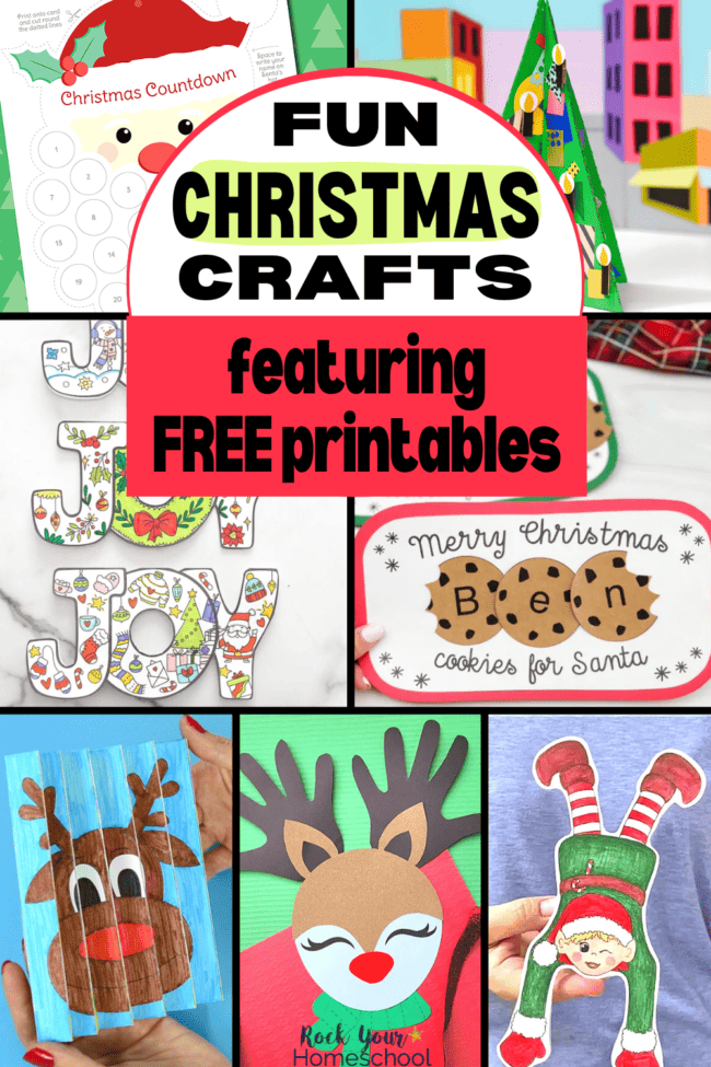 Free Printable Christmas Crafts 23 Creative and Fun Ideas for Kids