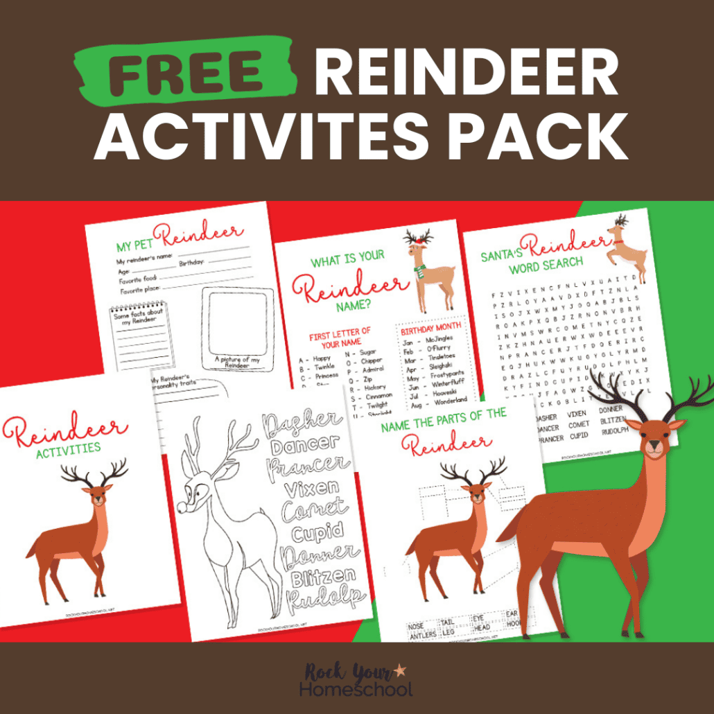 Reindeer Activities Pack - Rock Your Homeschool