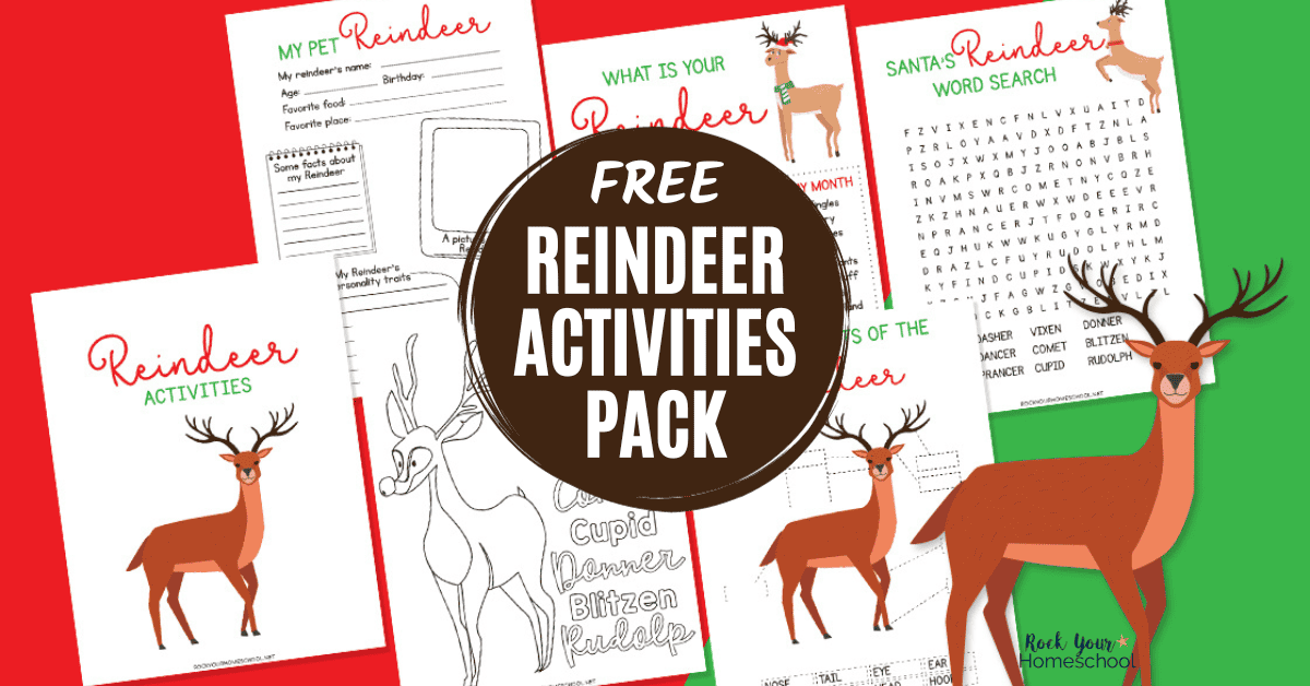 Examples of reindeer printables for fun holiday activities.