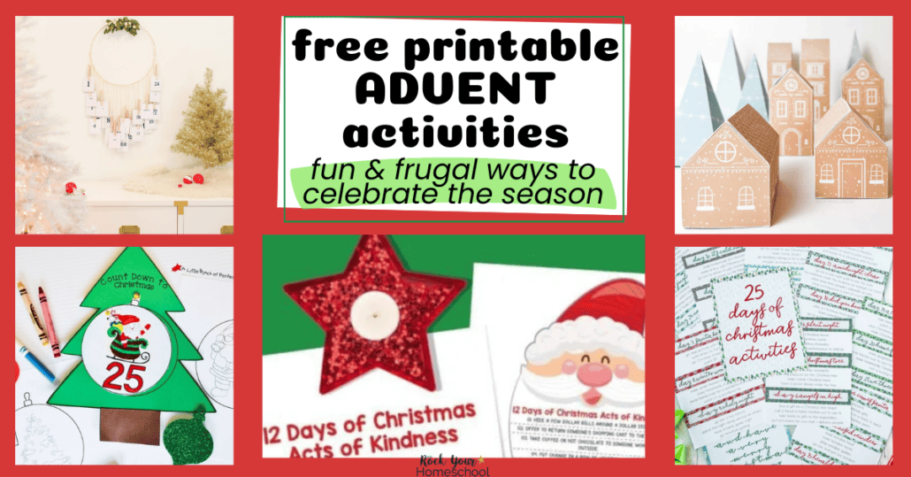 5 examples of free printable Advent activities to enjoy with kids.