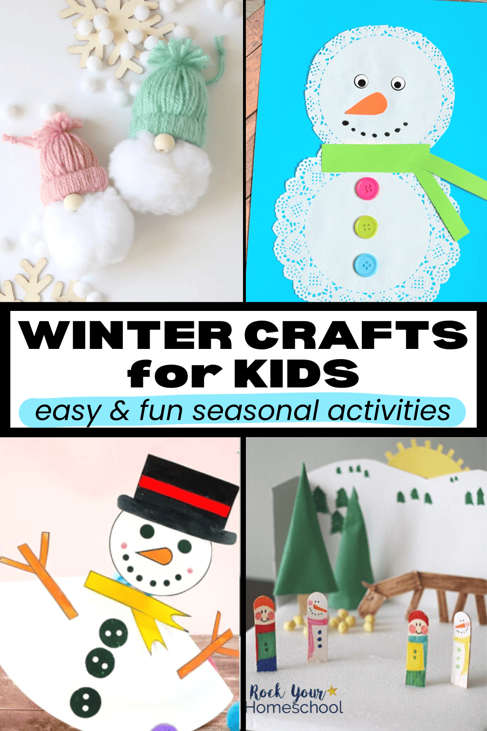 Winter Crafts for Kids to Make: 17 Easy & Fun Ideas - Rock Your Homeschool