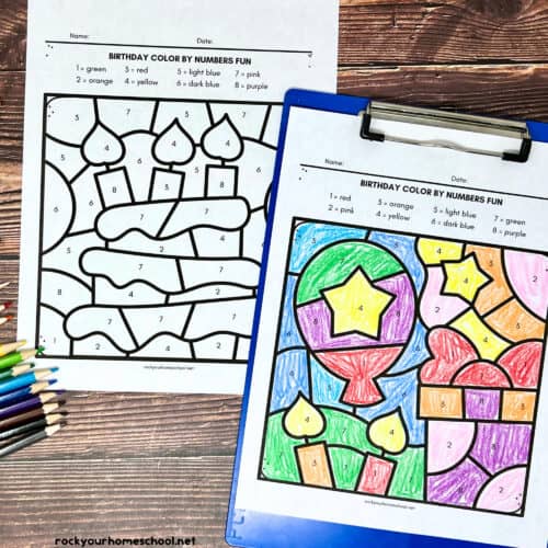 Birthday Color By Number Printable Pages For Kids Free Rock Your birthday-color-by-number-printable-pages-for-kids-free-rock-your