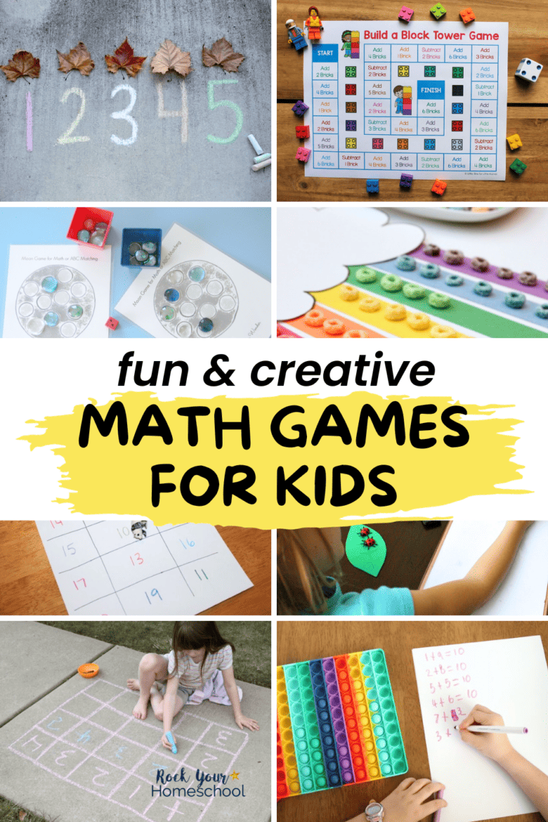 Variety of examples of math games for kids for creative and engaging ways to make learning fun.