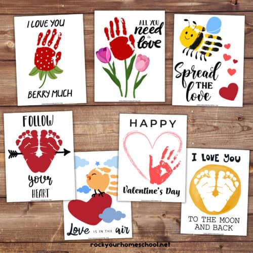 Valentine's Day Handprint Art Activities for Holiday Fun (Free) - Rock ...