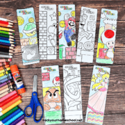 Super Mario Bookmarks for Easy Coloring Fun &amp; More (8 Free)- Rock Your ...