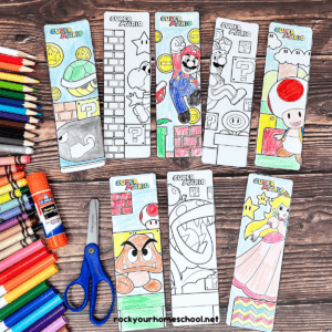 Super Mario Bookmarks for Easy Coloring Fun &amp; More (8 Free)- Rock Your ...
