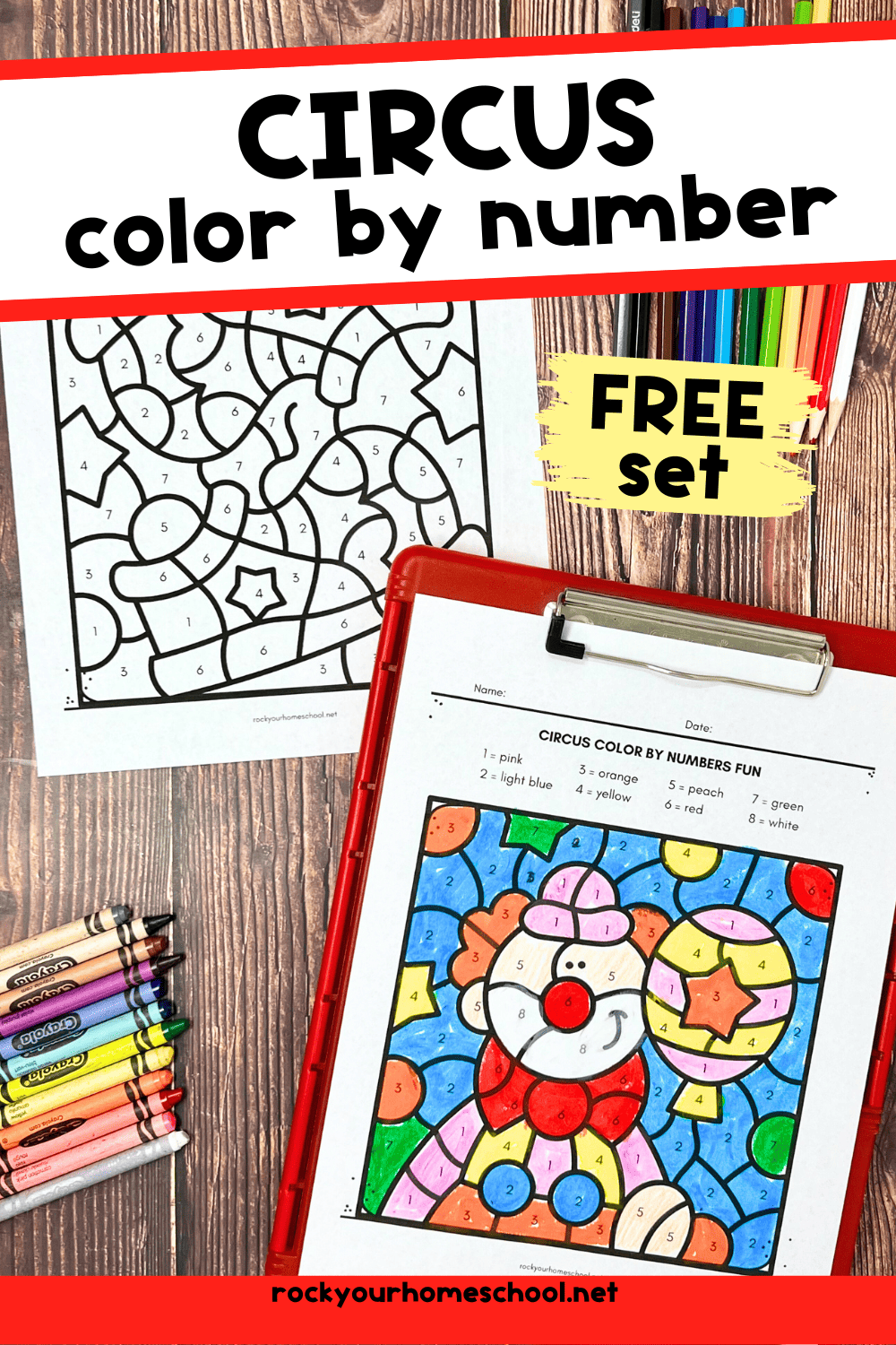Circus Color by Number Activities Your Kids Will Love (Free)