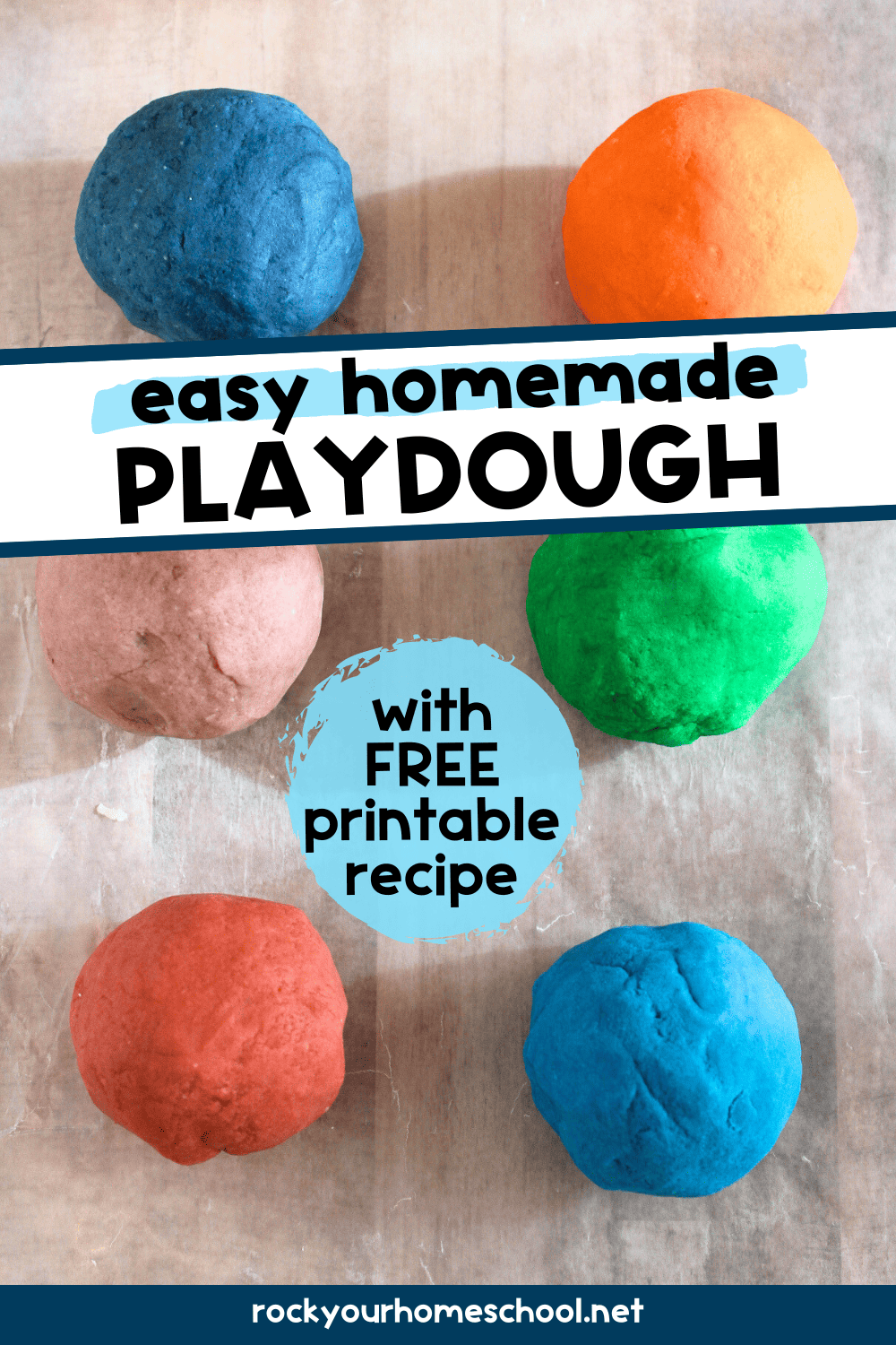 Easy Homemade Playdough: How to Make and Free Printable Recipe