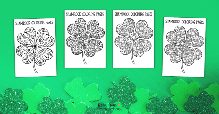 Shamrock Coloring Pages for Adults and Older Kids (9 Free)- Rock Your ...